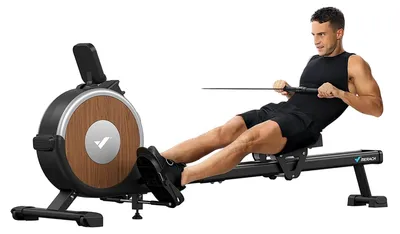 Image de Machine d'aviron - Appareil d'aviron - Rameur de fitness - Appareil de cardio - Rameur magnétique - 16 niveaux de résistance
