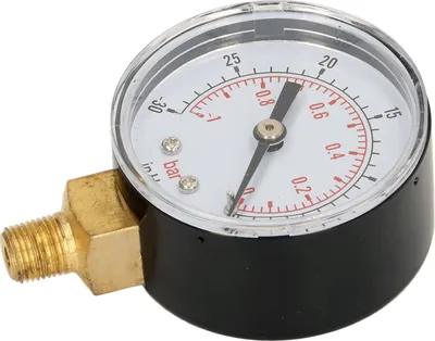 Image de Manomètre 1/8in BSPT Brass Interface Good Airtightness Vacuum Pressure Gauge for Water Oil