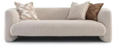 Immagine prodotto di Divano in tessuto beige a 3 posti moderno ed elegante