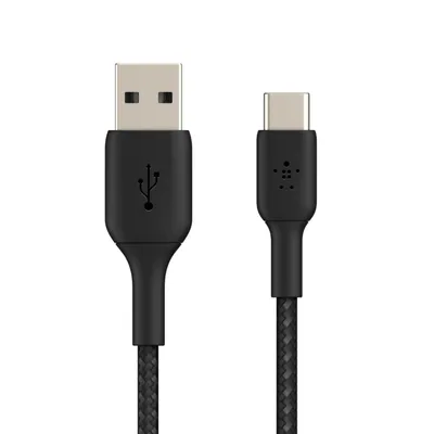 Productafbeelding van Belkin Boost↑Charge™ Braided USB-C naar USB kabel - 0,15 meter - Zwart