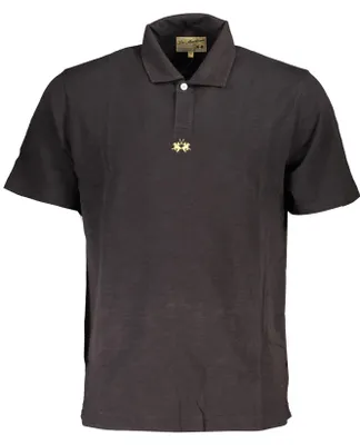 Immagine prodotto di La Martina Schwarzes Kurzärmeliges Poloshirt Für Herren