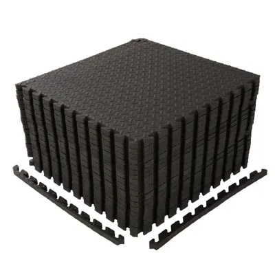 Produktbild von FCH 36 tlg 60 x 60cm Bodenmatte Set Schutzmattenset mit Endstücken Unterlegmatten Bodenschutz Schutzmatten Puzzlematte Poolmatte