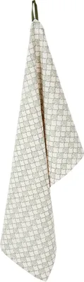 Produktbild von Clayre & Eef Geschirrtuch 50x85 cm Grün Beige Baumwolle Rauten