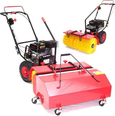 Produktbild von 55736 Elektro Start 3in1 Kehrmaschine 800mm Motorkehrbesen 80 cm + Auffangbox