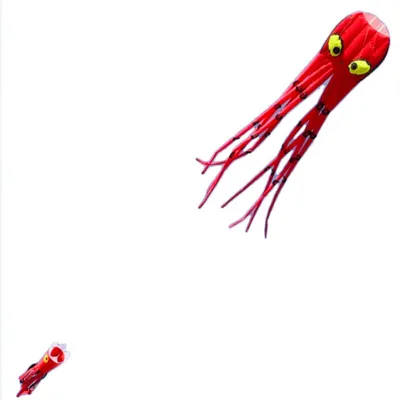 Image de Kinderdrachen Wolkensturmer Otto the Octopus 160530 Rot 50 x 250 cm
