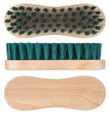 Produktbild von Kleiderbürste Schrubbürste - Holzgriff - Naturborsten - 153 x 54 x 40 mm - Für Kleidung