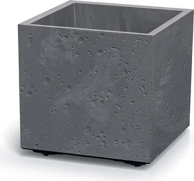 Zdjęcie produktu dla Sadzarka plastikowa SIERRAS SQUARE BETON EFFECT marengo 28,8 cm