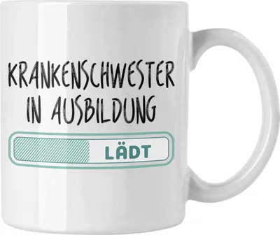 Produktbild von Trendation - Krankenschwester In Ausbildung Tasse Geschenk Ausbildung Zur Krankenschwester (Weiß)