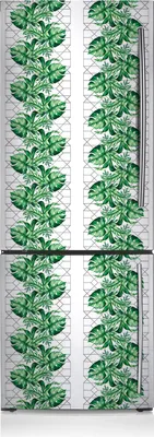 Produktbild von Kühlschrankmagne Kühlschrank Aufkleber Magnetfolie Dekoration 60x205 cm - Geometrische Linien.