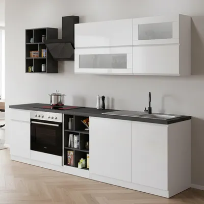 Immagine prodotto di Fonti - Cucina, Bianco Lucido, un Cassetto, Elettrodomestici non inclusi, Italy