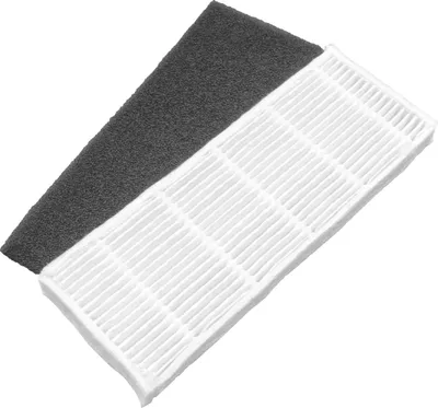 Produktbild von vhbw Feinfilter kompatibel mit Ecovacs Deebot DM 82e, DM 82, M82, M82e Staubsauger-Roboter - Luftfilter Schwarz Weiß