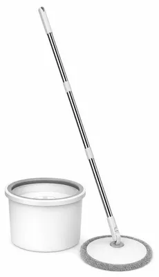 Obrázek produktu pro Verk 27776 Rotační mop 360 Spin, kbelík, 2x potah z mikrovlákna, bílý
