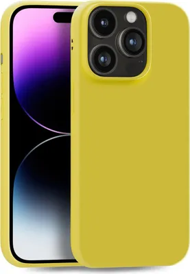 Produktbild von Hülle für Apple iPhone 14 Pro - Handyhülle Cover aus Silikon in Gelb