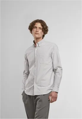 Produktbild von Herrenhemd Urban Classics, Button-Up Oxford-Hemd, hellgrau - Größe 3XL