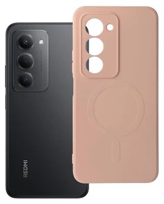 Obrázok produktu pre Puzdro vhodné pre Xiaomi Redmi 15 4G / 5G (171,1 mm) – silikónové puzdro Mag Cover kompatibilné s MagSafe, ružové