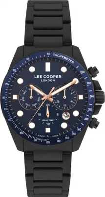 Produktbild von Herrenuhr LEE COOPER LC07829.690 in Marineblau, modisches Geschenk.