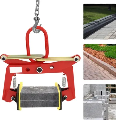 Produktbild von Steinzange, maximale Tragfähigkeit 330 kg, verstellbare Öffnungsgröße 10-24 cm, Plattenstärke 10 mm, Bruttogewicht 8 kg, Verpackungsgröße 45*26*12 cm