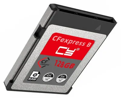 Obrázok produktu pre 128 GB pamäťová karta CFexpress určená na nahrávanie videí v rozlíšení 8K