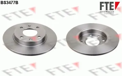 Produktbild von 2 Bremsscheiben Vorderachse voll Ø 247 mm 10 mm FTE für u.a. CITROËN SAXO