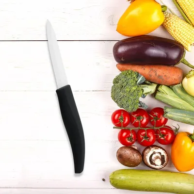Image de Couteau de cuisine avec lame en céramique de 7,5 cm Nirosta Céramique