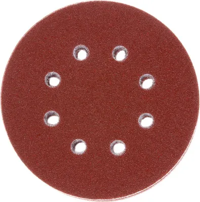 Immagine prodotto di Set di fogli abrasivi per levigatrici rotorbitali, 25 pezzi, 8 fori, 125 mm, 80 - 240