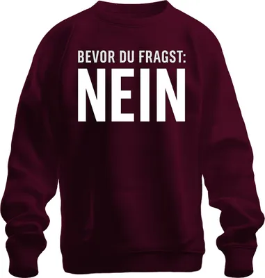 Immagine prodotto di Prima di chiedere No divertente sarcastico detto sfacciato regalo unisex felpa pullover, Borgogna, M