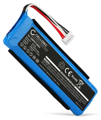 Immagine prodotto di CELLONIC 1x Batteria per Altoparlante Compatibile con JBL Flip 3, GSP872693 – (3000mAh, 3.7V)