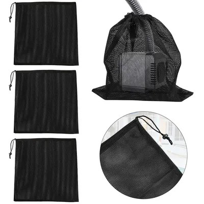 Produktbild von 4er Set Pumpenfilterbeutel 45 x 45 cm,Teich-und Aquariumfilterbeutel, Netzbeutel zur Schmutzfiltration,schützt die Pumpe,ideal für Teiche und Aquarien