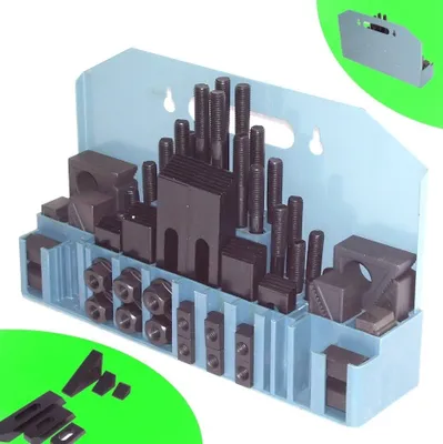 Produktbild von 55545 Spannpratzen T14 M12 14mm Spannwerkzeugsortiment 58-teilig mit Kassette
