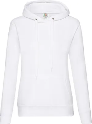 Produktbild von Fruit of the Loom 62-038-0 | Lady-Fit Classic Hooded Sweat - Farbe: White - Größe: L