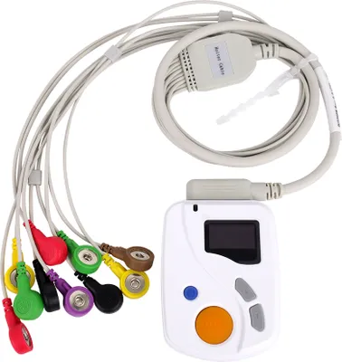 Obrázok produktu pre CONTEC TLC6000 Dynamický 12-kanálový 24-hodinový EKG Holterov monitor záznamník USB PC softvér EKG analyzátor EKG Holter