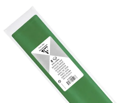 Image de Clairefontaine 95421C Clairefontaine Seidenpapier, (B)500 x (H)750 mm, grasgrün
