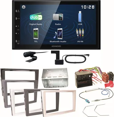 Produktbild von Kenwood DMX129DAB Bluetooth USB Einbauset für Opel Astra H Corsa D Zafira B Antara
