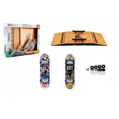Produktbild von Finger-Skateboard 2pcs mit Rampe und Zubehör