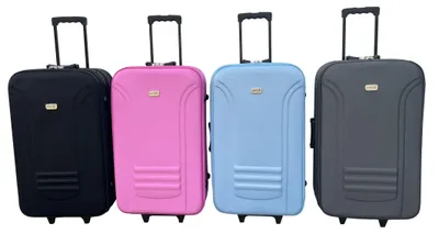 Produktbild von Travel LEX EVA Kofferset 3 teilig mit Schloss und 4 Rollen , Farbe:dunkelgrau
