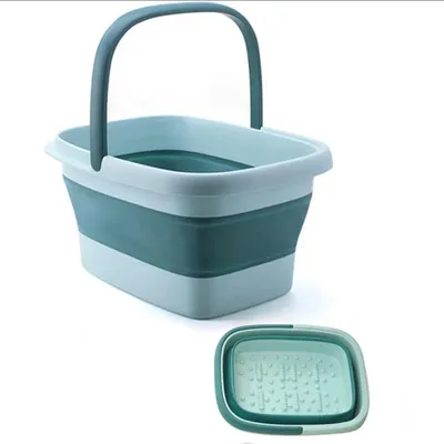 Produktbild von DEANIC Fußbad mit Massagefunktion, faltbare Fußbadewanne, Fußbadewanne mit Massagefunktion, mit Griff, tragbare Fußmassage