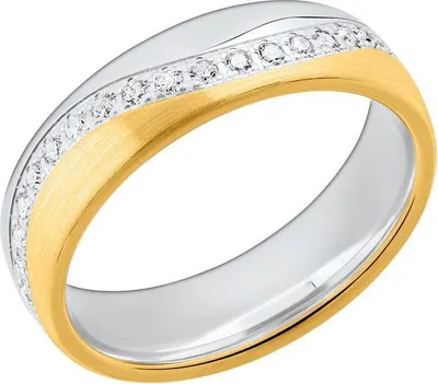 Produktbild von Bicolorer Damenring 925er Silber R8581cz