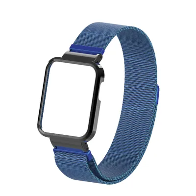 Obrázek produktu pro Náramek Strap-it Milanese - kompatibilní s náramkem Xiaomi Mi Watch Lite Náhradní náramek z nerezové oceli - náramek s magnetickým zapínáním - vysoce kvalitní materiál - pro Xiaomi Bracelet Blue