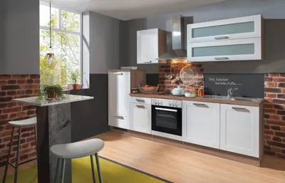 Produktbild von Küchenzeile mit Elektrogeräten White Premium Landhaus 280 cm