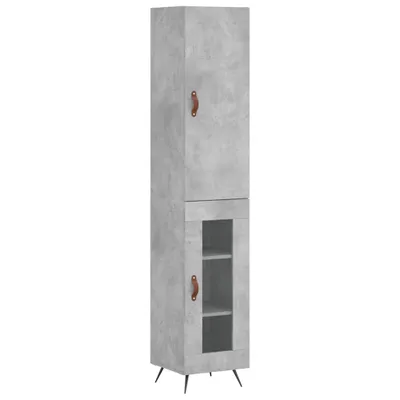 Produktbild von Highboard Betongrau 34,5x34x180 cm Holzwerkstoff