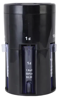 Image de Trieuse de pièces 5 en 1 avec socle pivotant : machine automatique de comptage de monnaie pour pièces de 1 cent, 5 cents, 10 cents, 25 cents et 1 dollar