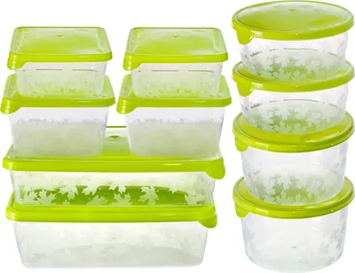 Image de Boîtes à provisions 10 pièces Boîtes de conservation Set BRANQ Rukkola