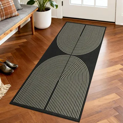Produktbild von Omgoods - Jute-Teppichläufer für die Küche, 50x150 cm - Rutschfester, waschbarer Teppichläufer für Flur, Küche und Eingangsbereich