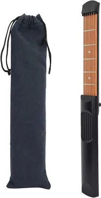 Productafbeelding van Draagbare mini-gitaar met 6 frets, ideaal voor beginners - zakgitaar - hulpmiddel voor het trainen van de handcoördinatie