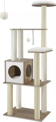 Image de Tapis de jeu pour chats - gris - hamac moelleux pour chatons - jouet pour chat - adapté aux petits chatons