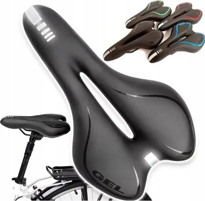 Obrázok produktu pre Gélové sedlo na bicykel, pohodlné, mäkké, široké, Airflow
