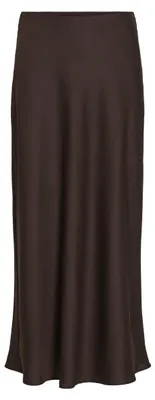 Produktbild von Vila (97) VIELLETTE HW MIDI SKIRT - NOOS, Coffee Bean Coffee Bean Coffee Bean 36