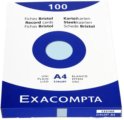 Produktbild von Brause Exacom Cards A4 Blank Blue