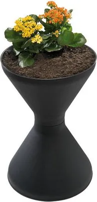 Produktbild von APS 574 Standascher DIABOLO, Ø 40 cm, Höhe 60 cm, für Innen- und Außenbereich, inklusive 1,5 kg Sand,  Germany