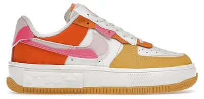 Image de Nike Air Force 1 Fontanka, coloris Summit White, Yellow, Orange (pour femmes) - Pointure : 37,5 (EU)